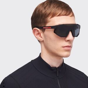 Prada Linea Rossa Black Sunglasses